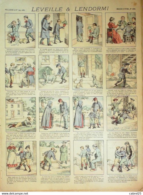 Leveille & L'endormi (Pellerin d'epinal)