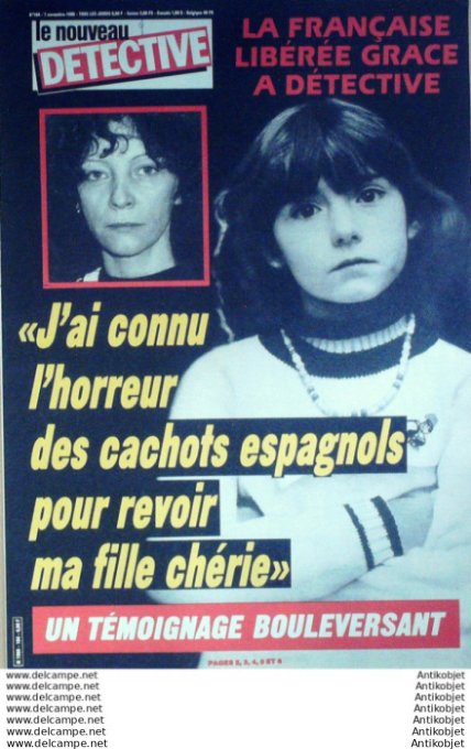 Détective 1985 # 164 Bourg-en-Bresse Mollkirch Versailles Epinal Affaire Grégory