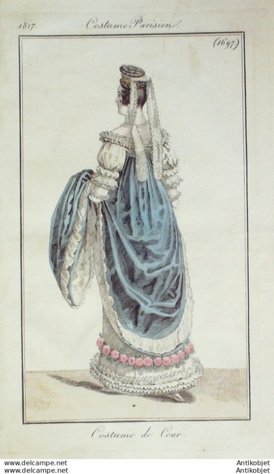 Costume Parisien 1817 # 1697 Costume de Cour