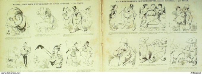 La Caricature 1880 #  37 Environs de Paris Robida Draner Trick