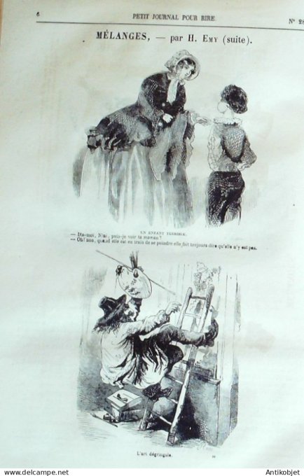Petit journal pour Rire 1860 # 289 Les Bains froids Grevin