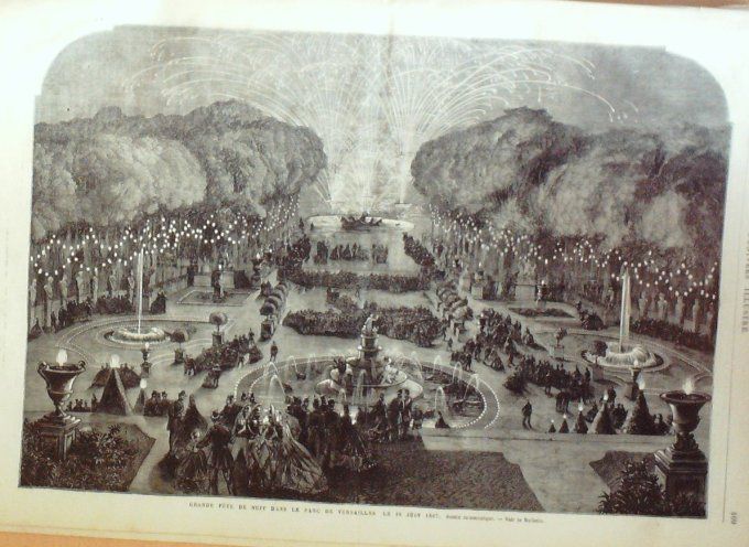 L'Univers illustré 1867 # 650 Suisse Genève Egypte Isamïl-Pacha VersaillesItalie Isola-Bella