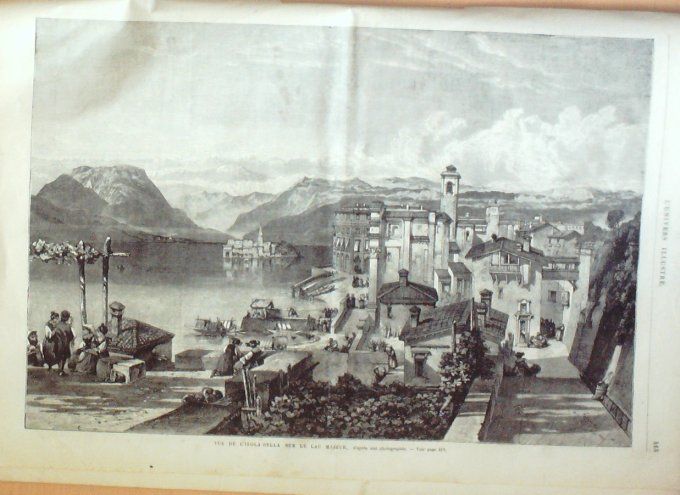 L'Univers illustré 1867 # 650 Suisse Genève Egypte Isamïl-Pacha VersaillesItalie Isola-Bella