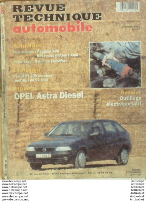 R.T Automobile Opel Astra D Peugeot 309 E 1992/1994   # 577