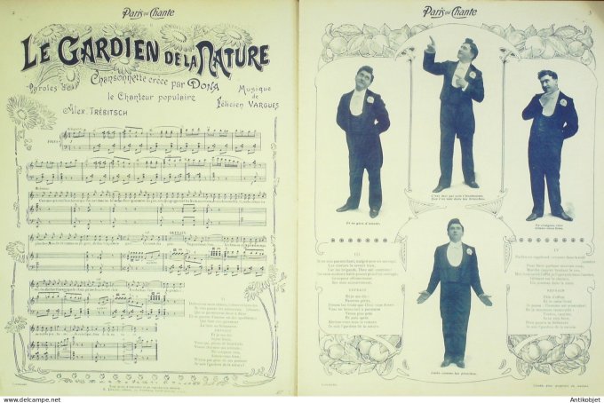 Paris qui chante 1903 n° 34 Dona Giraldus Bérard Madiah Maader Fagette