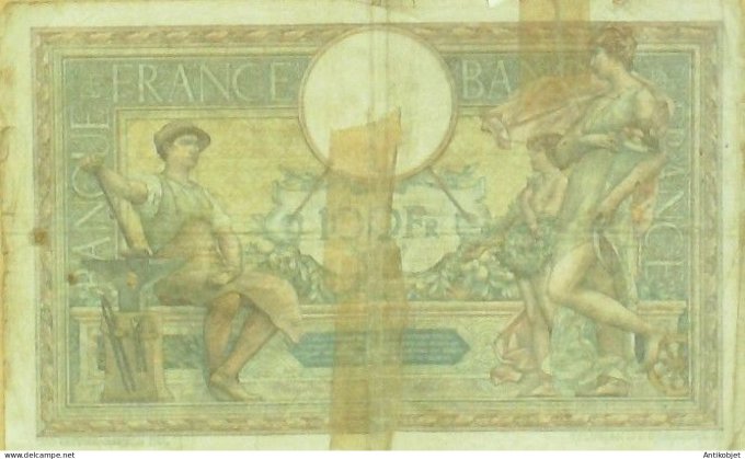 Billet Banque de France 100 francs Luc Olivier Merson B.7=5=1925 B