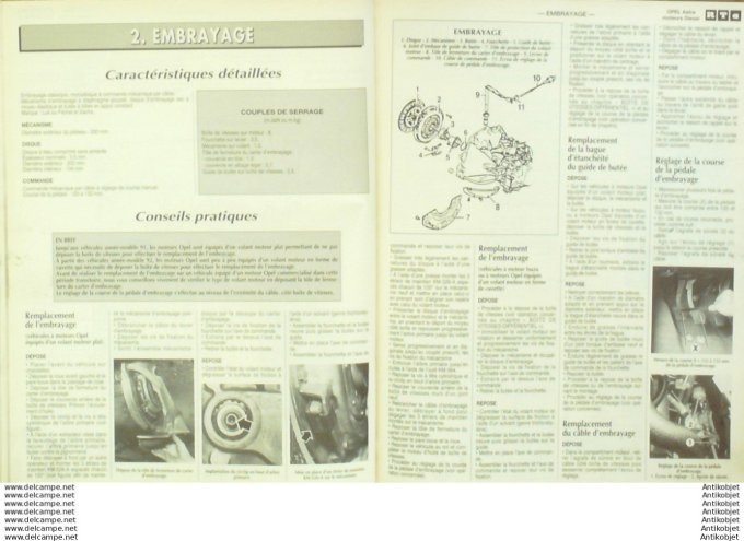 R.T Automobile Opel Astra D Peugeot 309 E 1992/1994   # 577
