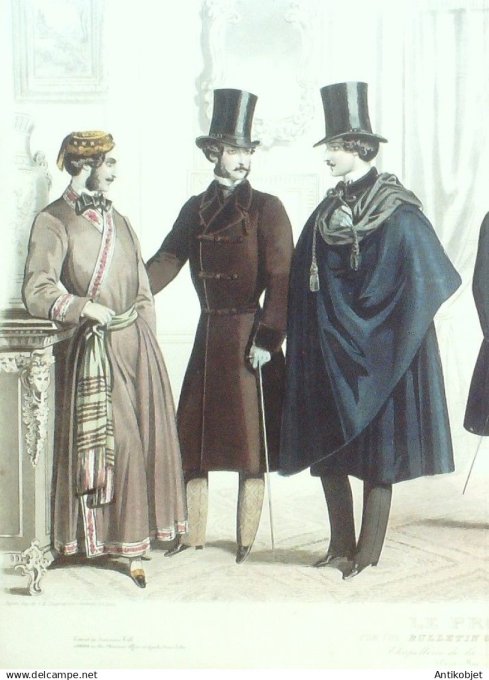Gravure de Mode originale Le Progres 1855 # 72 (Maison Desprey)