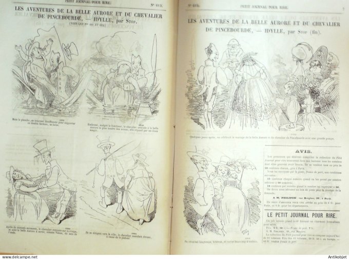 Petit journal pour Rire 1866 # 613 Les domestiques a Paris Baric