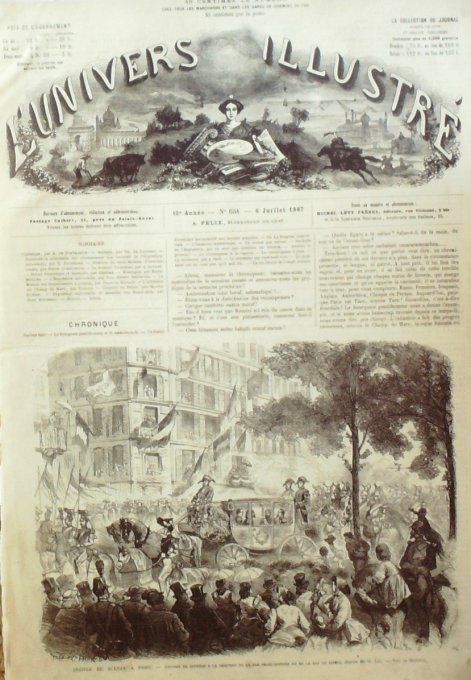 L'Univers illustré 1867 # 651 Allemagne Leipzig Kissingen BrèmeDr Trousseau 