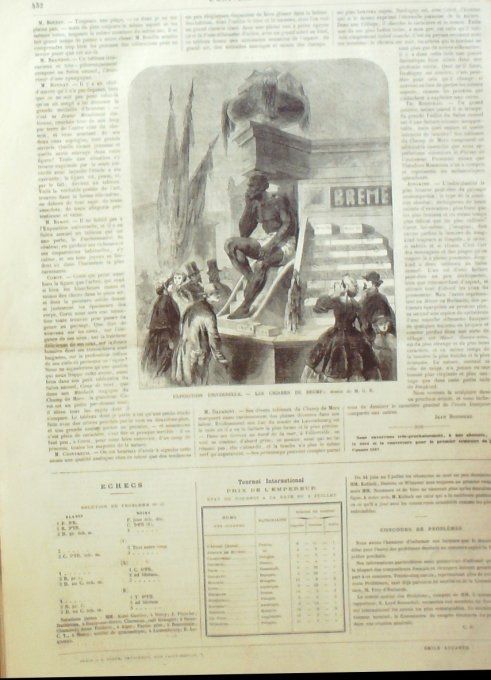 L'Univers illustré 1867 # 651 SibérieBalougol Biarritz (65) ,Charles Baudelaire