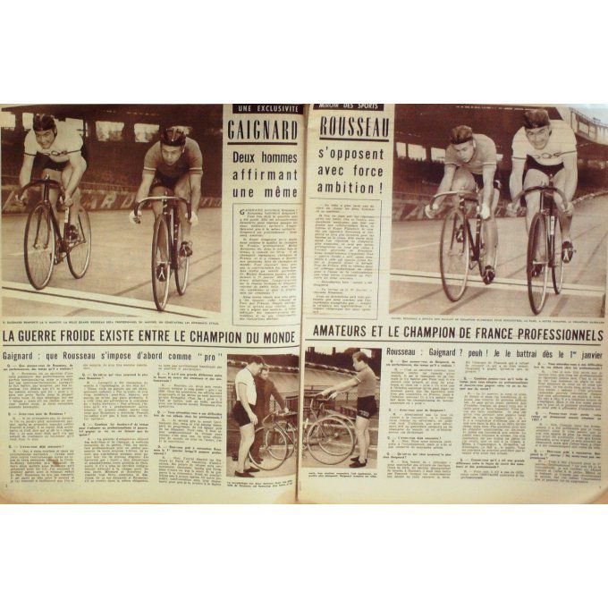 Miroir Des Sports 1957 #  651 16 Sep Gaignard Mxwell Monte Carlo Fangio Beugnot Busnel