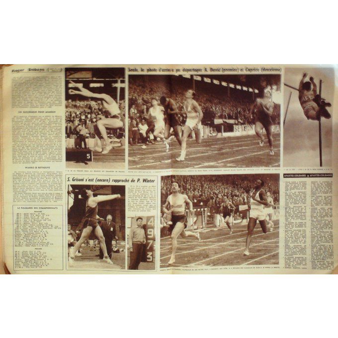 Miroir Des Sports 1957 #  651 16 Sep Gaignard Mxwell Monte Carlo Fangio Beugnot Busnel