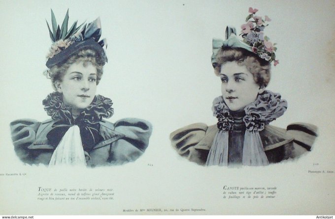 La Mode pratique 1895 # 23 Toque et capote
