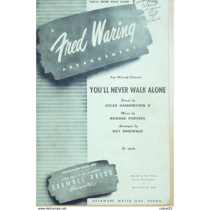 WARING FRED-YOU'LL NEVER WALK ALONE-1955