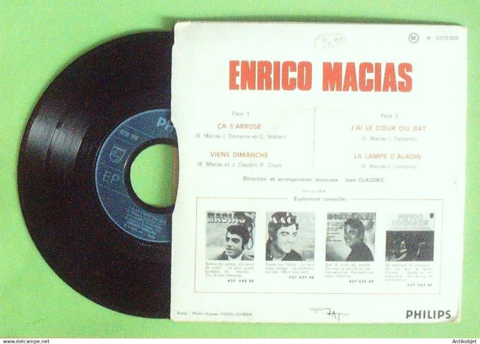 Macias Enrico 45T EP Ca s'arrose 1970