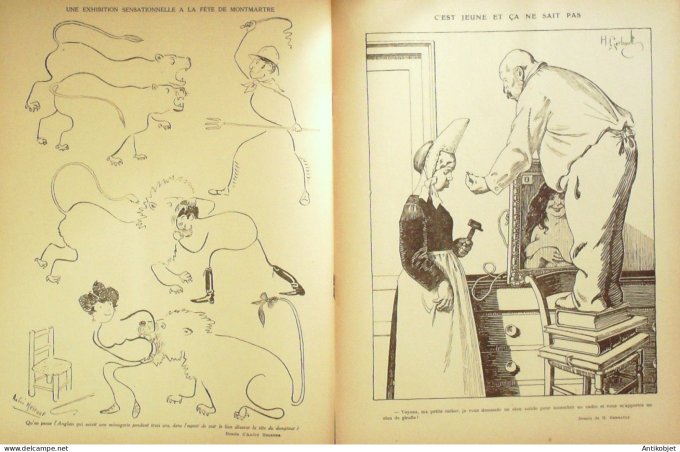Le Rire 1923-11-17 # 250 Journal humoristique Ed.Originale Fete de Montmartre