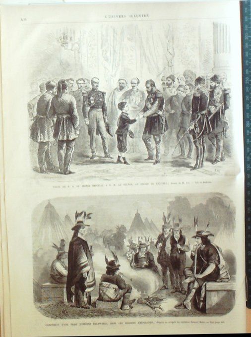 L'Univers illustré 1867 # 652 'Ouzbekistan Sultan Abdul Aziz Khan Isthme de Suez St-Pétersbourg 