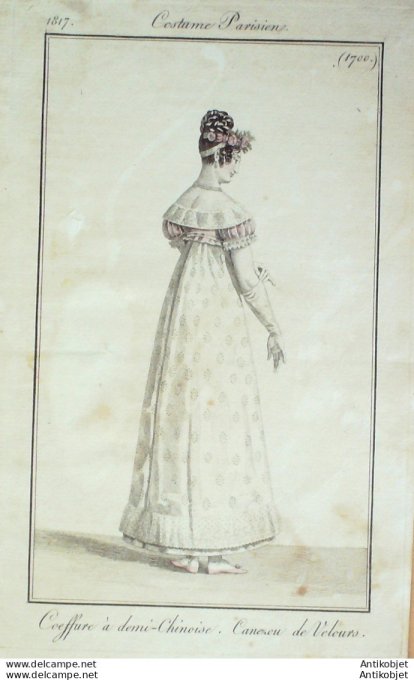 Costume Parisien 1817 # 1700 Canezou de velours