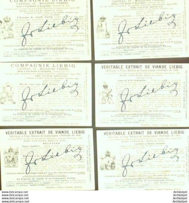 Chromo Liebig Sang  593 Chants Nationaux divers pays (1899)