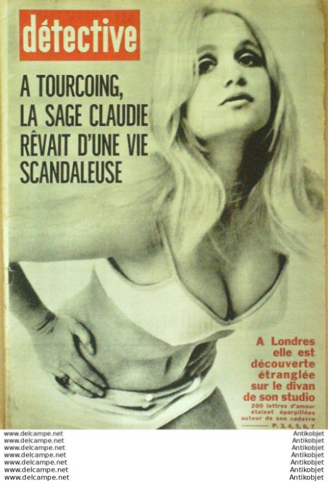 Détective 1967 # 1109 Tresques Haucourt Tourcoing