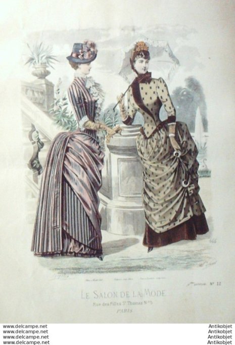 Gravure Mode Salon 1883 #  666 (Old Fashion plate)