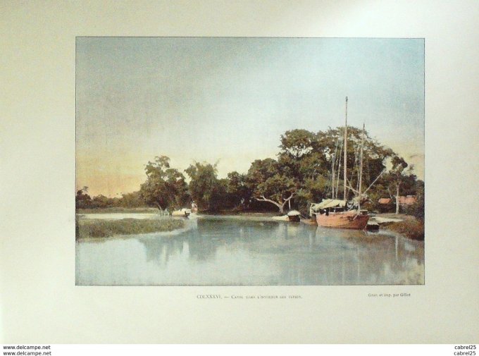 Vietnam CANAL à l'intérieur des terres