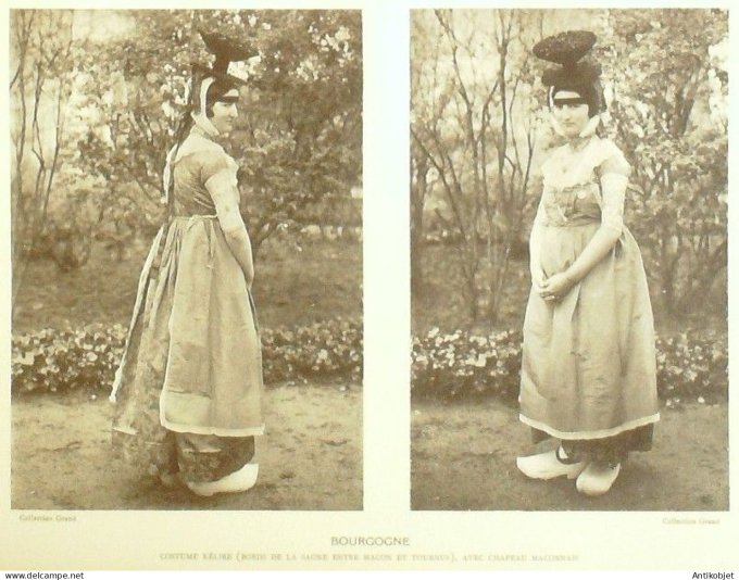 Bourgogne-Franche-Comté Tournus (71) Paysannes  par Ch.Massin XXème