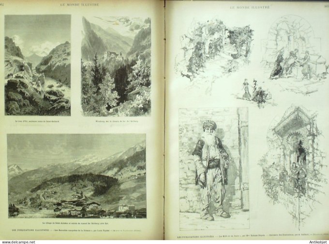 Le Monde illustré 1884 n°1445 Chine Tai Wan Annam les éléphants de guerre fêts Hué