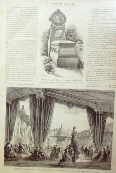 L'Univers illustré 1867 # 654 Angleterre Spithead Londres Italie Rome Mont-Palatin