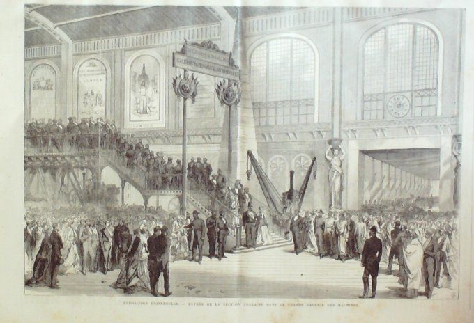 L'Univers illustré 1867 # 654 Angleterre Spithead Londres Italie Rome Mont-Palatin