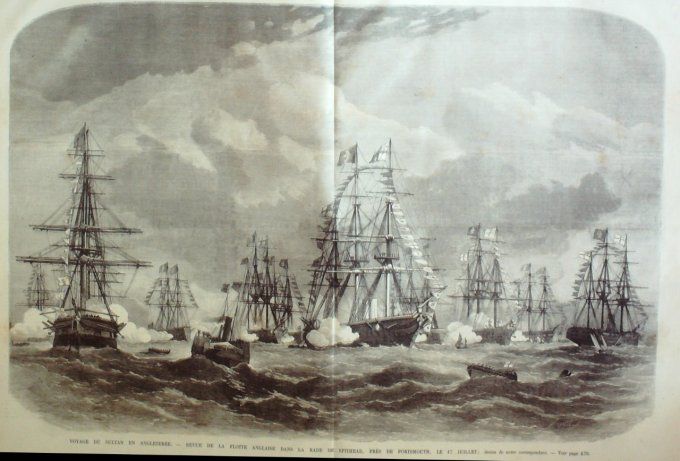 L'Univers illustré 1867 # 654 Angleterre Spithead Londres Italie Rome Mont-Palatin