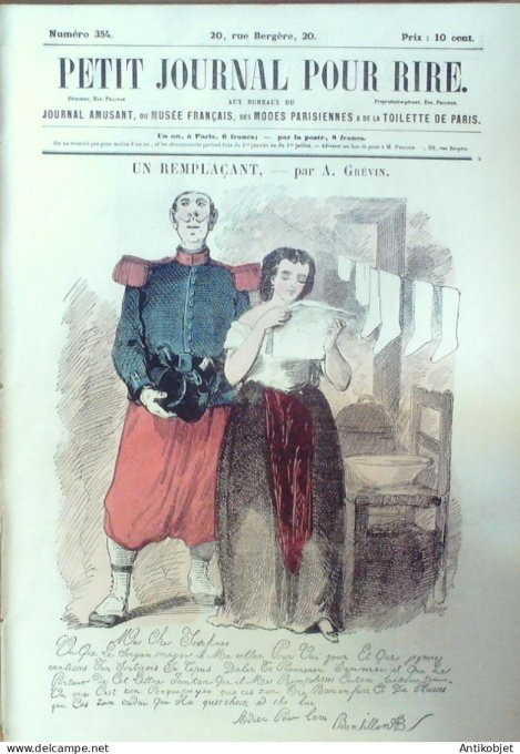 Petit journal pour Rire 1860 # 354 Les Amis Tataro