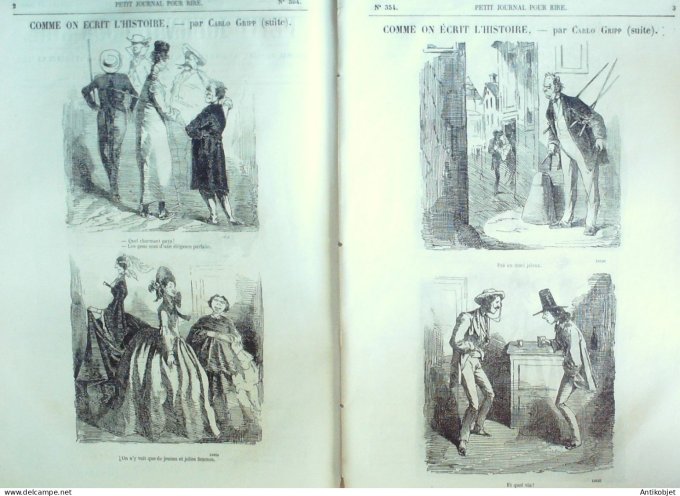 Petit journal pour Rire 1860 # 354 Les Amis Tataro