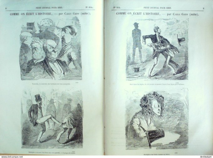 Petit journal pour Rire 1860 # 354 Les Amis Tataro