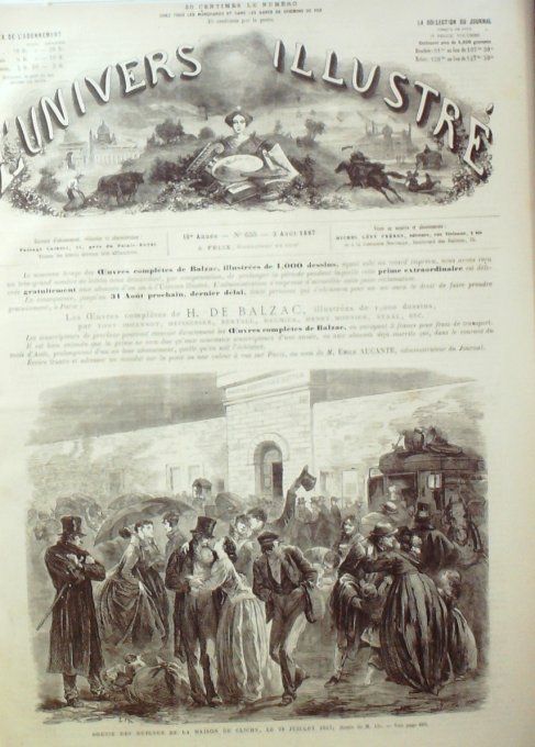 L'Univers illustré 1867 # 655 Hongrie Insbruck Maximilien 1er Tyrol Marienbourg 