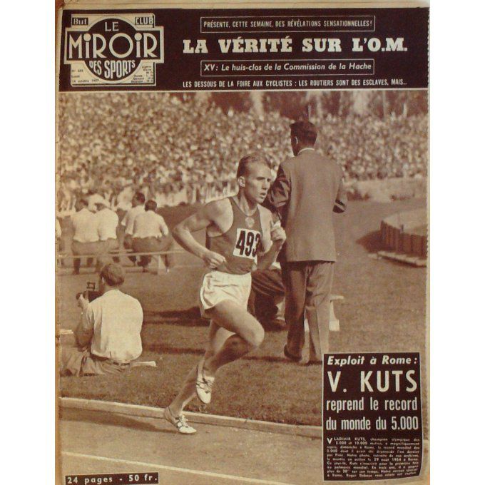 Miroir des Sports 1957 n° 655 14/10 DOUSSET BETTINI JONQUET MARCHE BASSEY CAMPO CAPPA