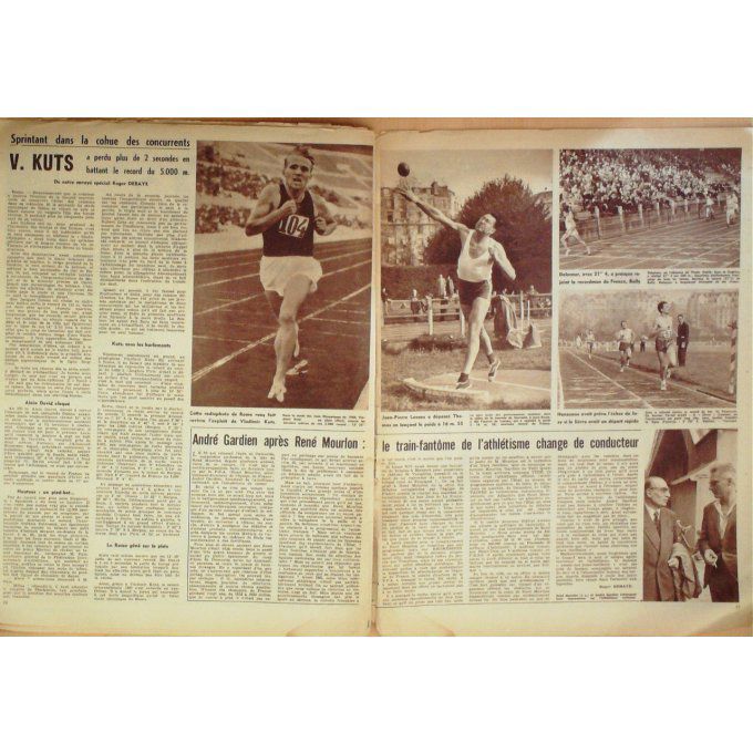 Miroir des Sports 1957 n° 655 14/10 DOUSSET BETTINI JONQUET MARCHE BASSEY CAMPO CAPPA