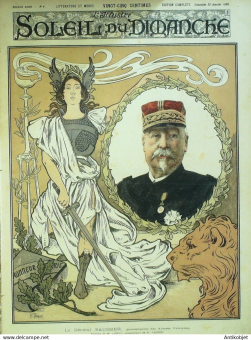 Soleil Du Dimanche 1898 N° 4 Saussier Daudet Théodore Botrel Egypte Le Caire Dumas