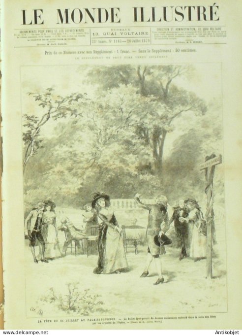 Gravure de mode actuelle 1873 n°126