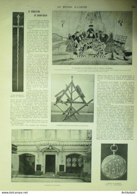Le Monde illustré 1901 n°2324 Napoléon Frioul (13) St-Cloud (92)