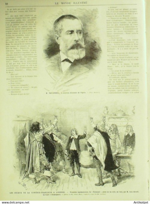 Le Monde illustré 1879 n°1165 Bolivie Don Hilarion Daza Pérou Pisagua Mons