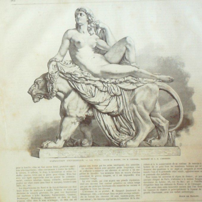 L'Univers illustré 1867 # 656 Osborne-House Italie Constance Marché en Picardie Expo universelle