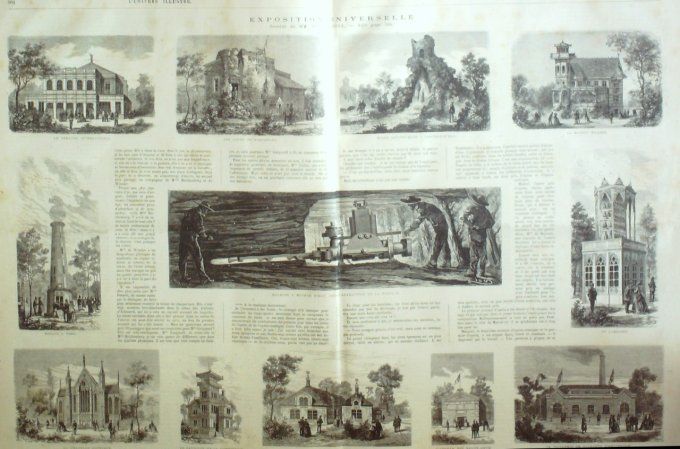 L'Univers illustré 1867 # 656 Osborne-House Italie Constance Marché en Picardie Expo universelle