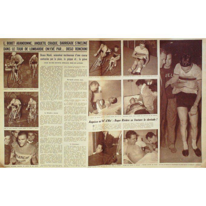 Miroir des Sports 1957 n° 656 21/10 COPPI ROUSSEAU RIVIERRE BLUME JAZY HALIMI MERMANS
