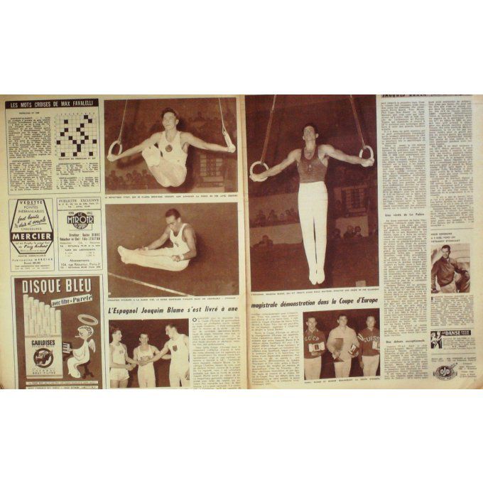 Miroir des Sports 1957 n° 656 21/10 COPPI ROUSSEAU RIVIERRE BLUME JAZY HALIMI MERMANS