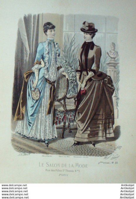 Gravure Mode Salon 1883 #  667 (Old Fashion plate)
