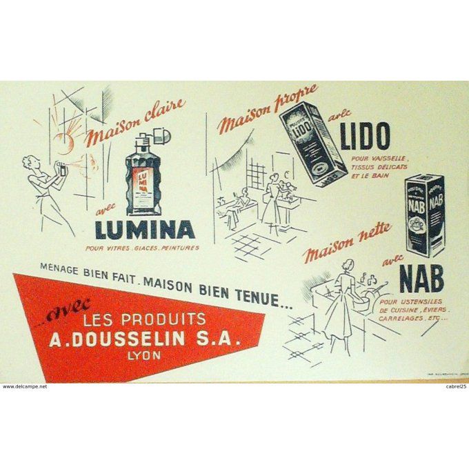 Buvard NAB/LIDO/LUMINA Entretien