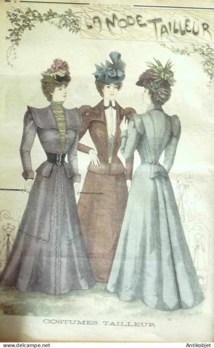 La Mode du Petit journal 1898 n° 19 Toilettes Costumes Passementerie