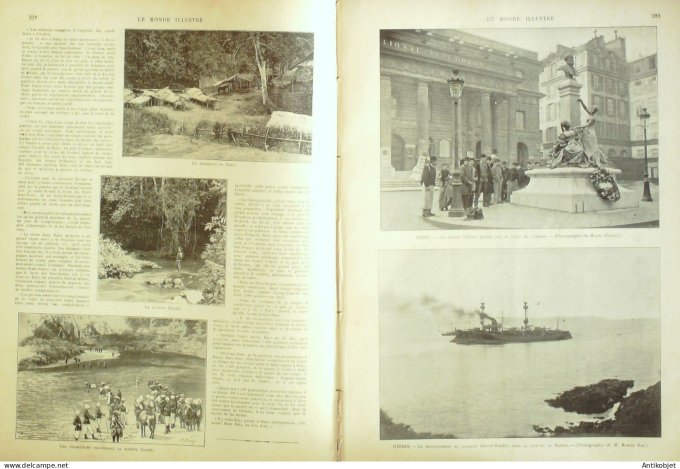 Le Monde illustré 1895 n°2017 Alger Tonkin Hyères (83) Madagascar Majunga Boudiou (57) Bosnie